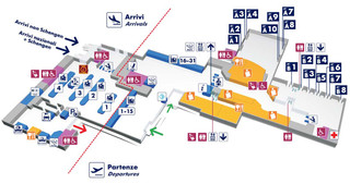 Plano de la terminal y el aeropuerto Roma Ciampino (CIA)