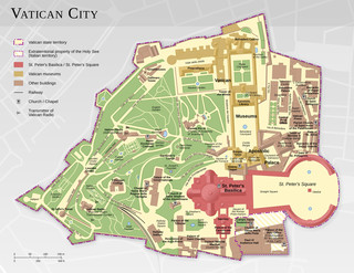 Plano de la ciudad del Vaticano